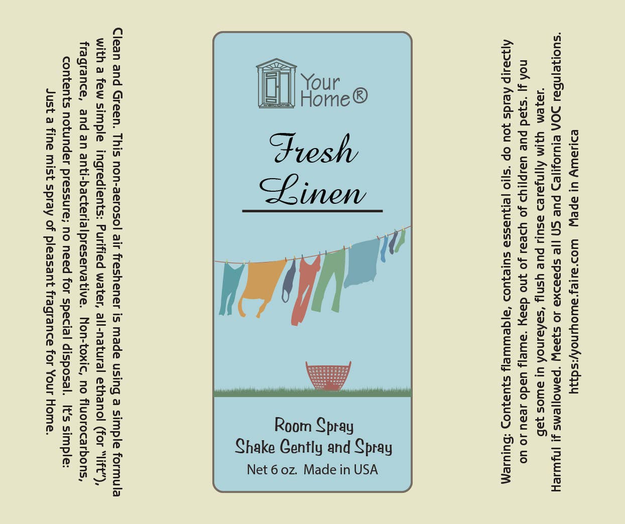 Your Home - Wholesale Room & Linen Spray - Room Spray Everyday Scents Mix 6pk2