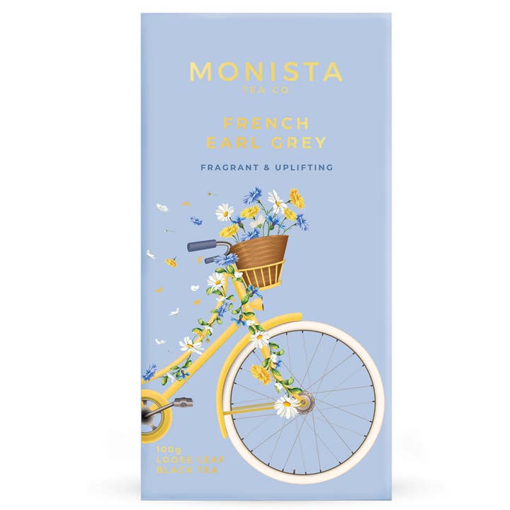 French Earl Grey Tea Refill Box for wholesale by Monista Tea Co.