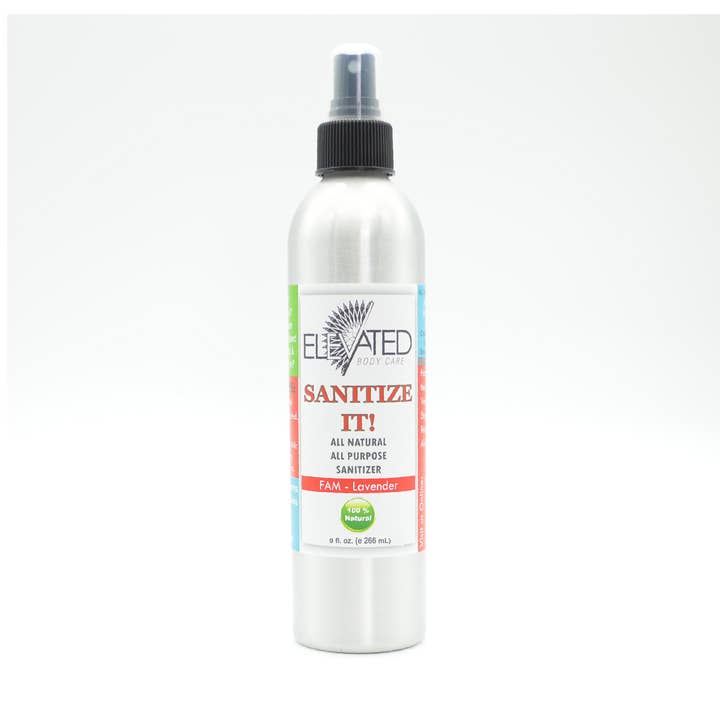 SANITIZE IT! Natural Household, Car & Surface Sanitizer Travel OR Fam Size for wholesale by Taylor's Naturals