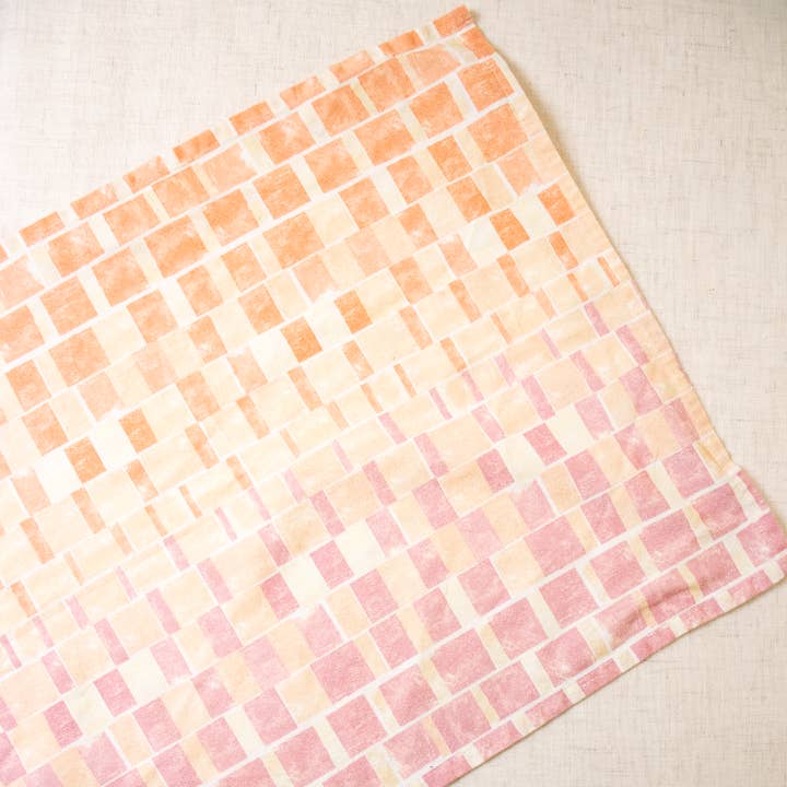 Block Print Organic Tea Towel for wholesale by Supra Endura