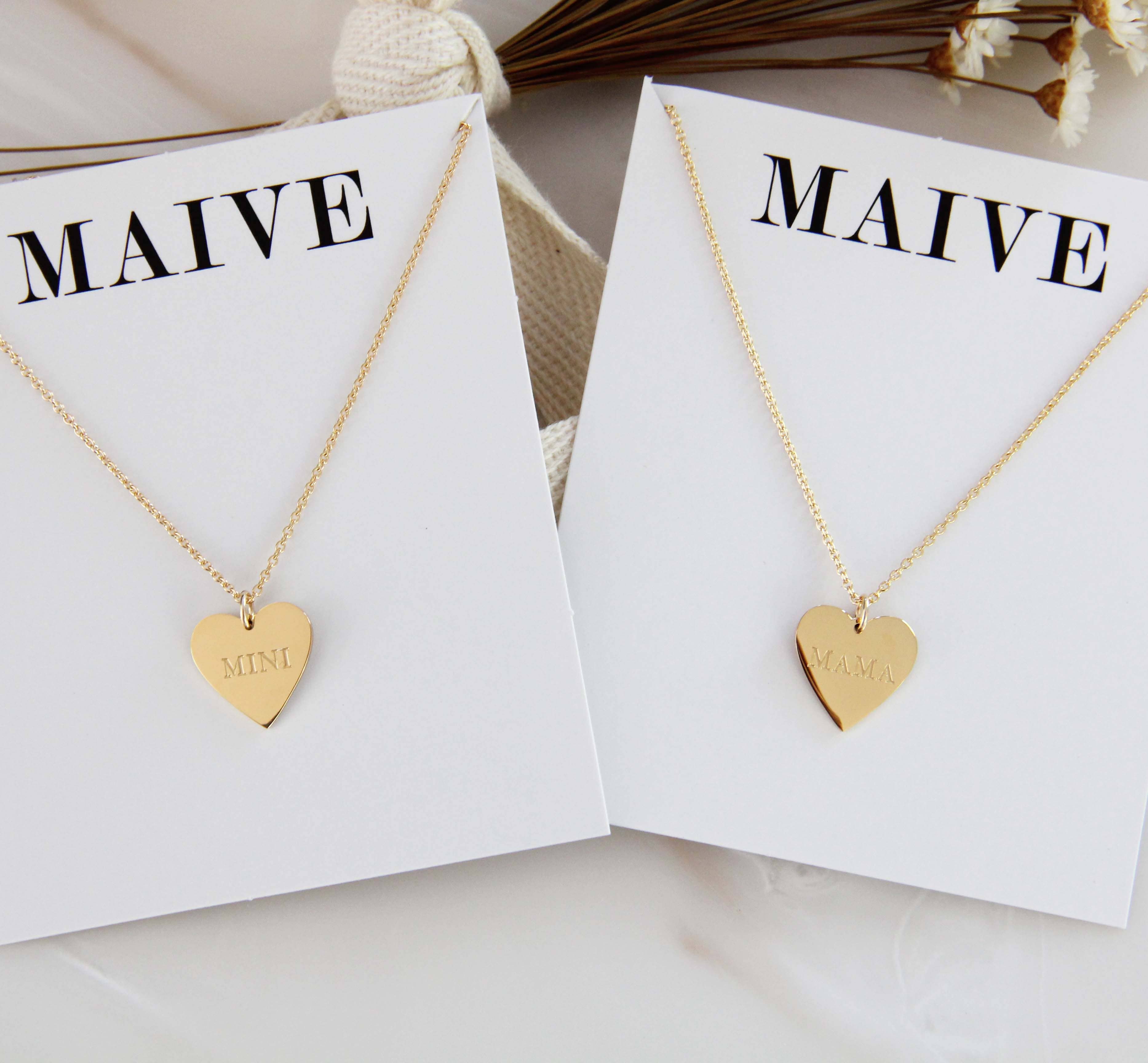 MAIVE - Wholesale Pendant/Charm Necklace - MAMA and MINI Necklace Set or Individual Necklace0