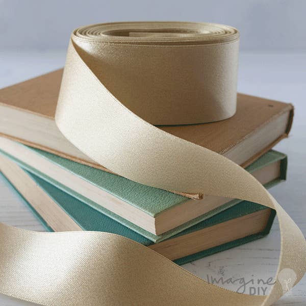 38mm Gold Sparkle Ribbon - 10 Meter Roll for wholesale by Imaginediy