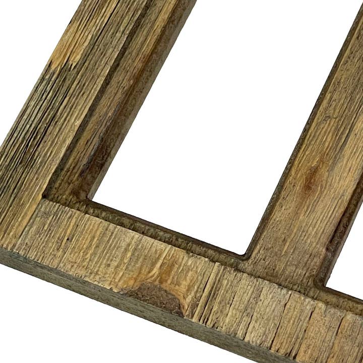 Zeckos - Wholesale Wall Accent - Set of 2 Washed Wood Gothic Arch Window Frame Wall Hangings 9