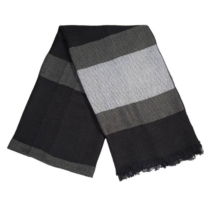 Three Tone Design Scarves ( 5 Colors ) for wholesale by BNB Crafts Inc.