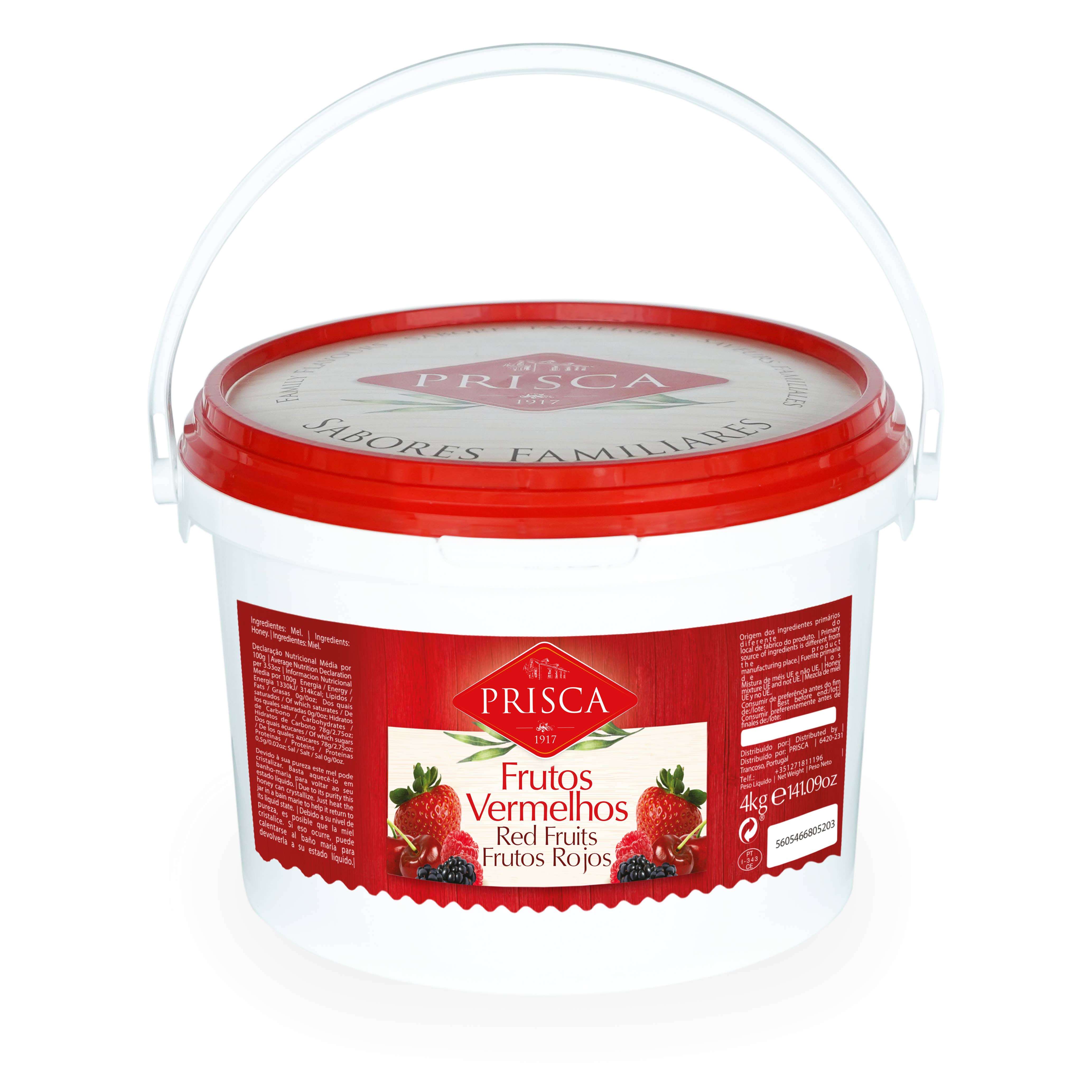 Casa da Prisca - Wholesale Jam - Jam met rood fruit 4 kg (emmer)0