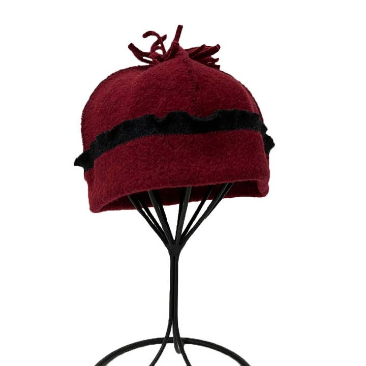 Woolflower - Vendita all'ingrosso Berretto - Donna - Cappello Rosso1