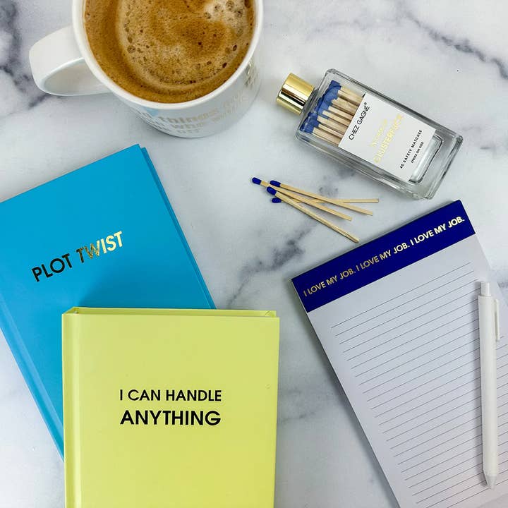Chez Gagné - Wholesale Notepad - I Love My Job - Lined Notepad - Perforated Sheets - Navy Blue