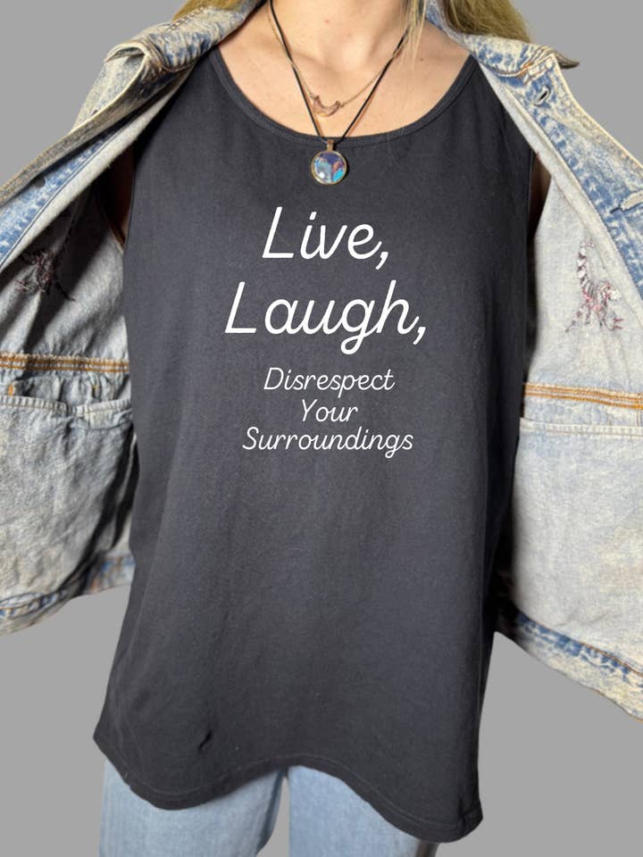 Disrespect Your Surroundings Tank for wholesale by NyteSky Apparel