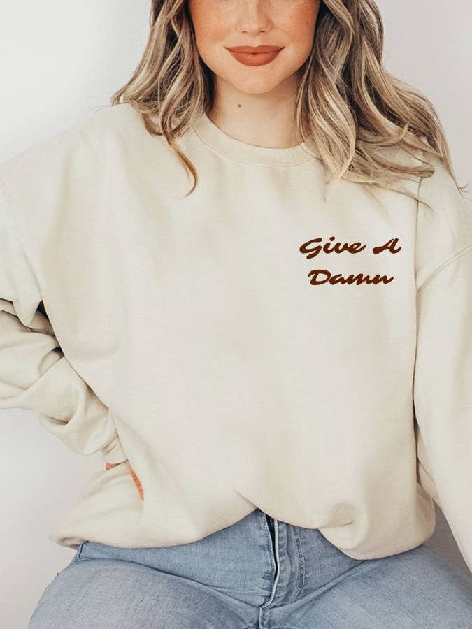 GIB EINEN DRECK | SWEATSHIRT für den Großhandel von Thread House