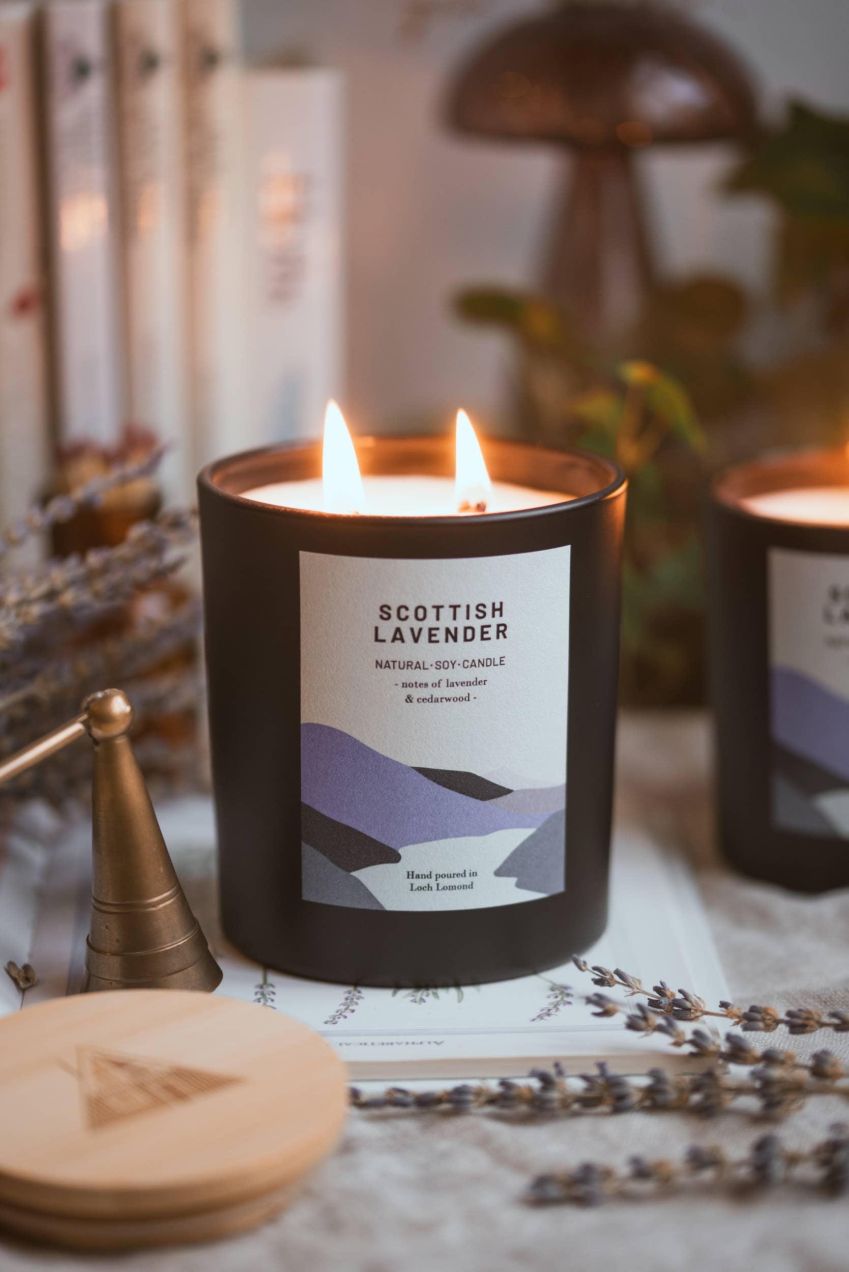 Ocoee House – Vela em jarro/copo por atacado – Vela Perfumada Orgânica Scottish Lavender | Ocoee House8