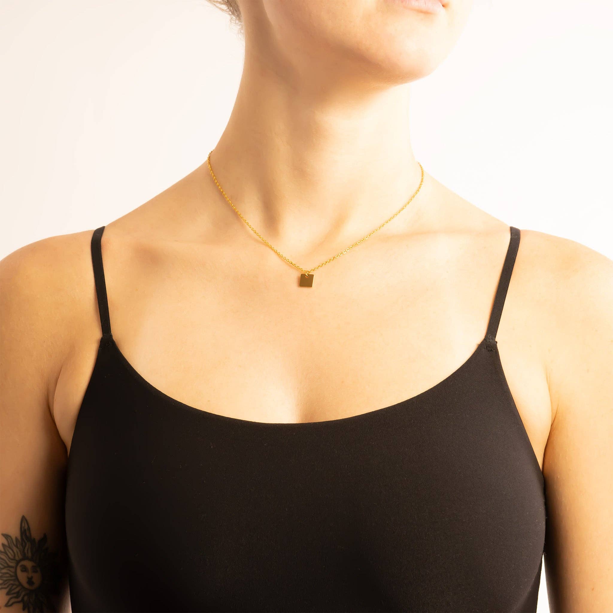 WJW - Vendita all'ingrosso Ciondolo/pendente - Etichette per gioielli in acciaio inossidabile con rivestimento PVD in oro 18K.7