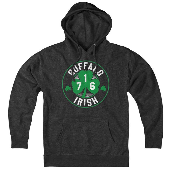 Buffalo Irish 716 Shamrock Day Hoodie for wholesale by Born Into It