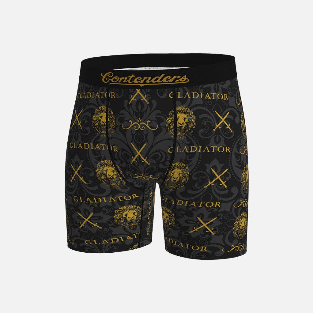 Black GLADIATOR ROYAL PRINT BRIEF for wholesale on Faire2