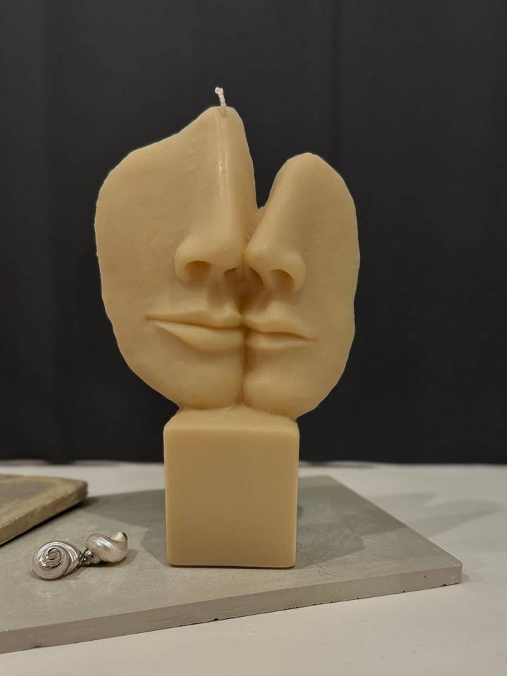 2 Faces Abstract Candle for wholesale by Home Pro Idea