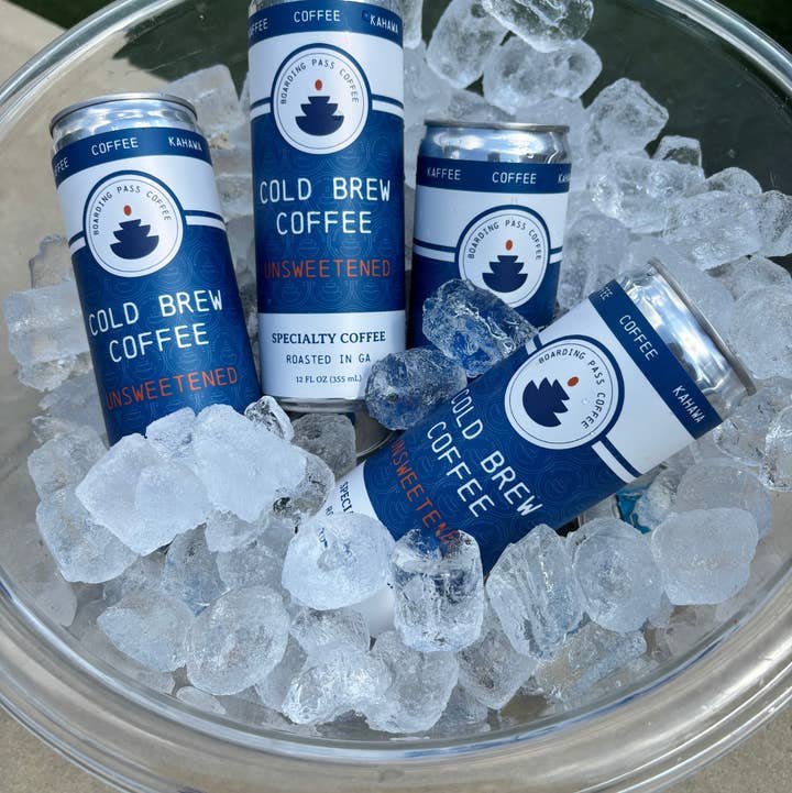 24-Pack Canned Cold Brew Coffee - Medium-Dark Roast for wholesale by Boarding Pass Coffee