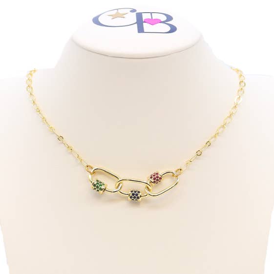 Le collier Gemma pour la vente par The Charm Bar Company