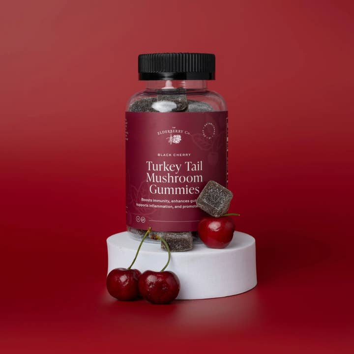 Turkey Tail Mushroom Gummies for wholesale by The Elderberry Co