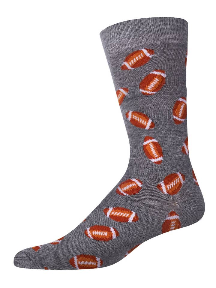 Infinity Classics International Inc. - Wholesale Socks - Men's - MeMoi Football Bamboo Blend Men's Crew Socks3