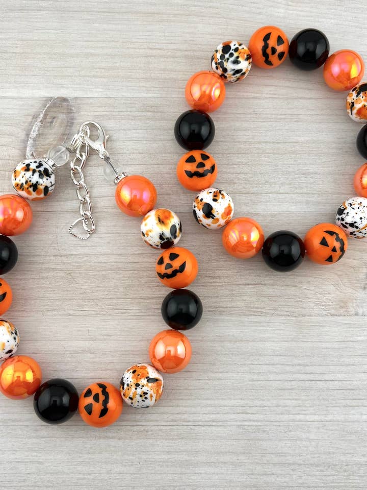 SPOOKY JACK DOG NECKLACE for wholesale by My Trendy Little Pup