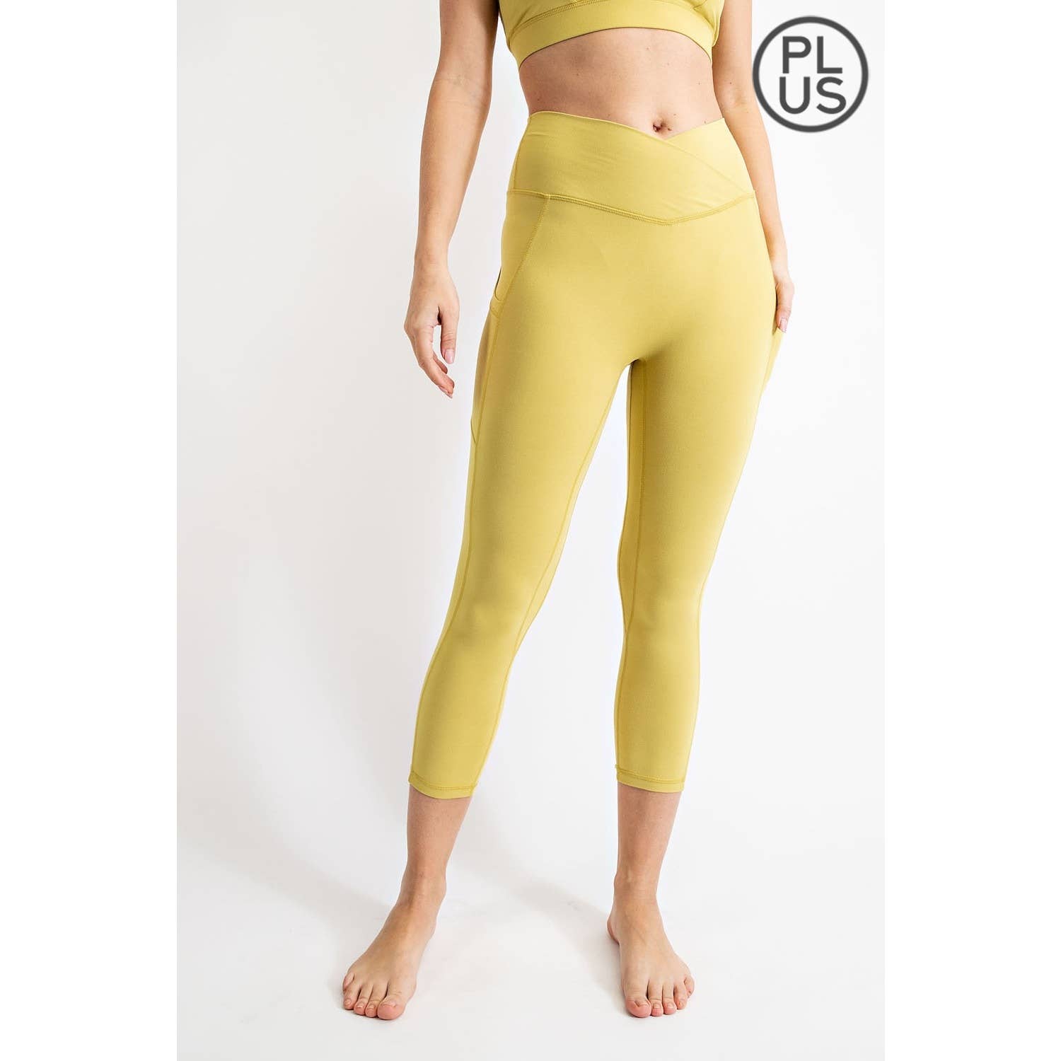 Rae Mode - Wholesale Athletic/Lounge Leggings - Women's - PLUS SIZE V WAIST CAPRI LENGTH LEGGINGS38