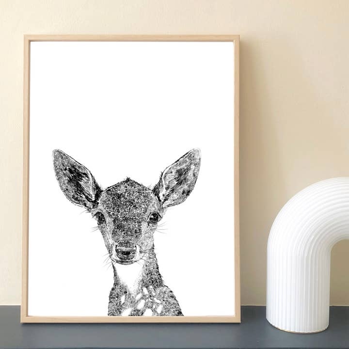 Deer Print for wholesale by Ros Shiers