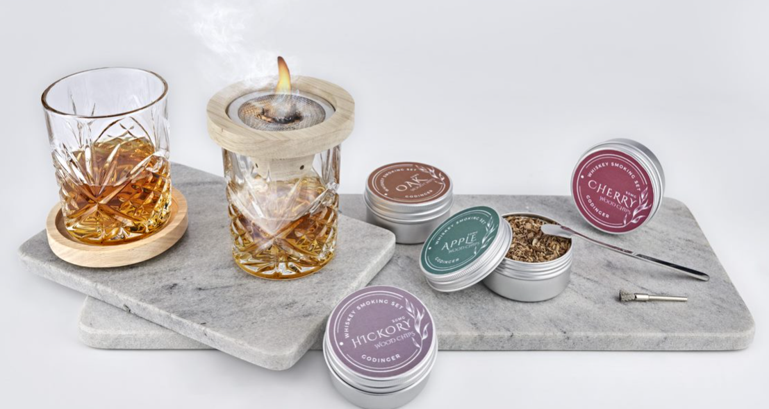 Godinger – wholesale Cocktail/liquor glass – Nine Piece Dublin Smoker Set - Gift Guide - Men's Gifts0