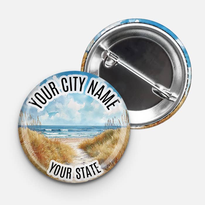 Bouton pinback personnalisé - Bouton porte-nom de 1,75 pouces personnalisé pour la vente par Aphrodite Bookclub