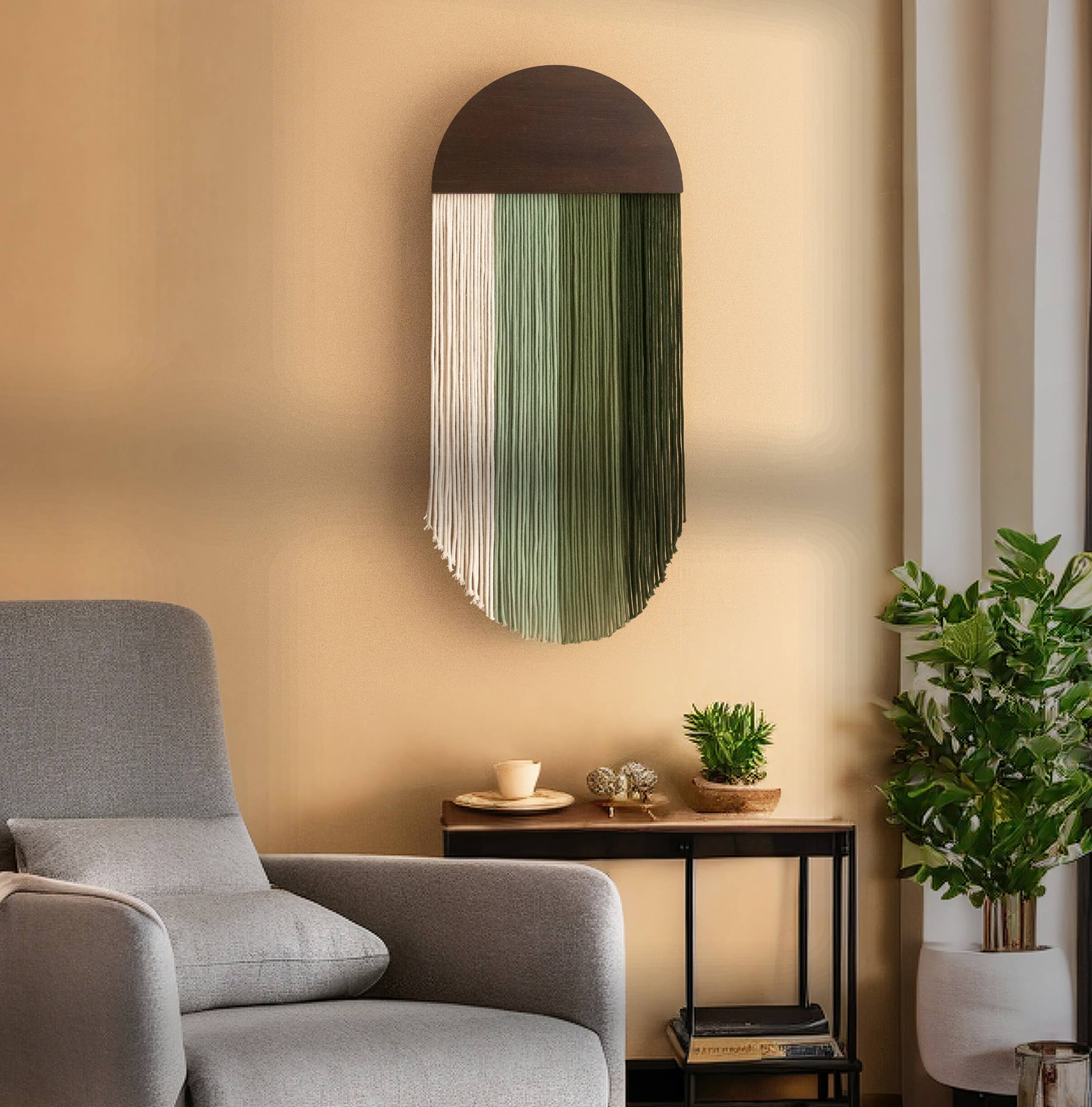 MinhandBros - Wholesale Tapestry/Textile - Macrame Fiber Wall Hanging U180