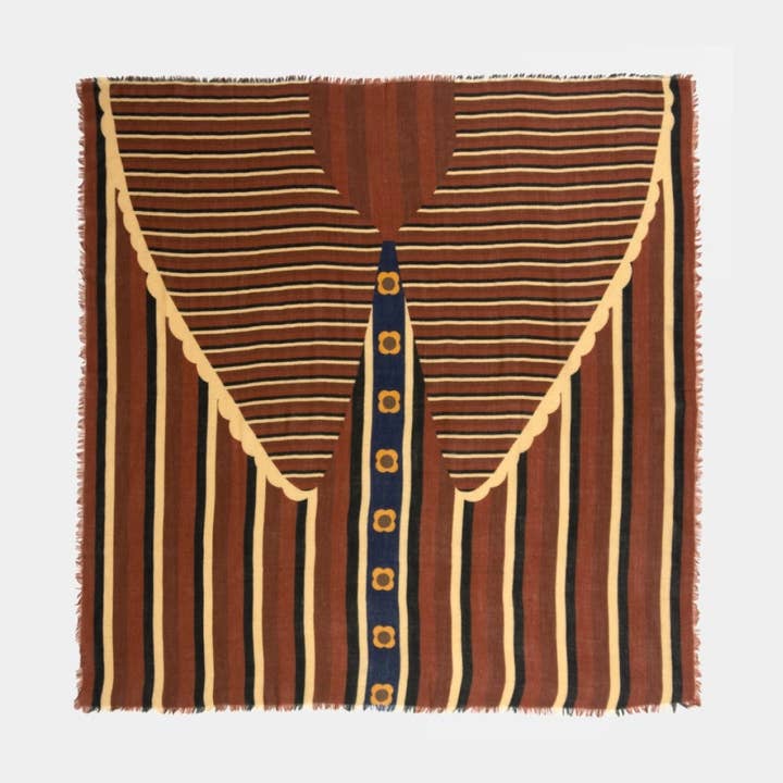 Knots Knots - Wholesale Scarf - Unisex - Date Romantico Brown - 100% Wool Scarf0