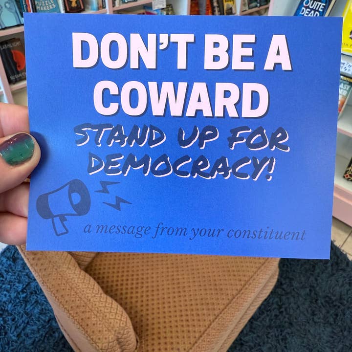 Strong Feelings Press - Wholesale Postcard - Don't Be A Coward