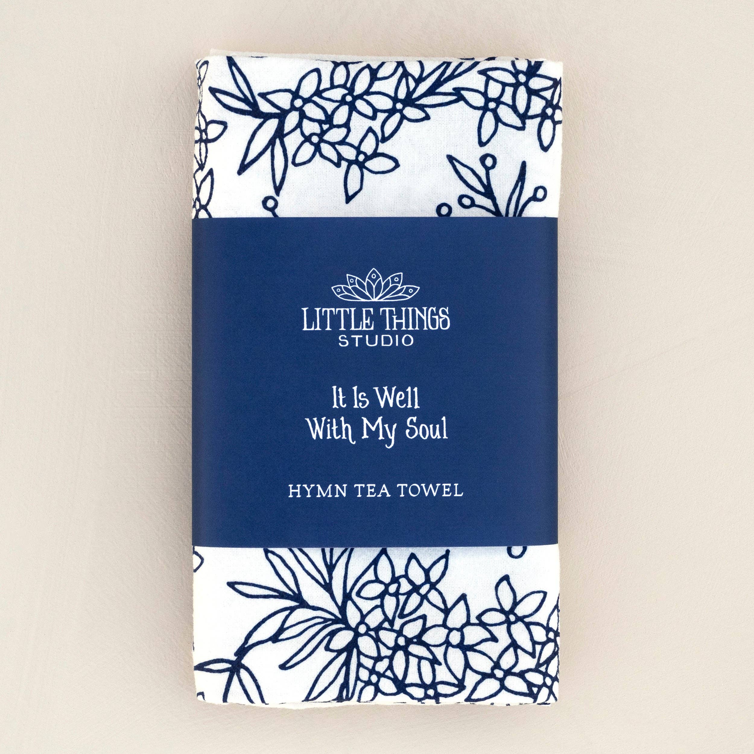 Little Things Studio - Wholesale Tea Towel - It Is Well With My Soul Hymn Tea Towel2