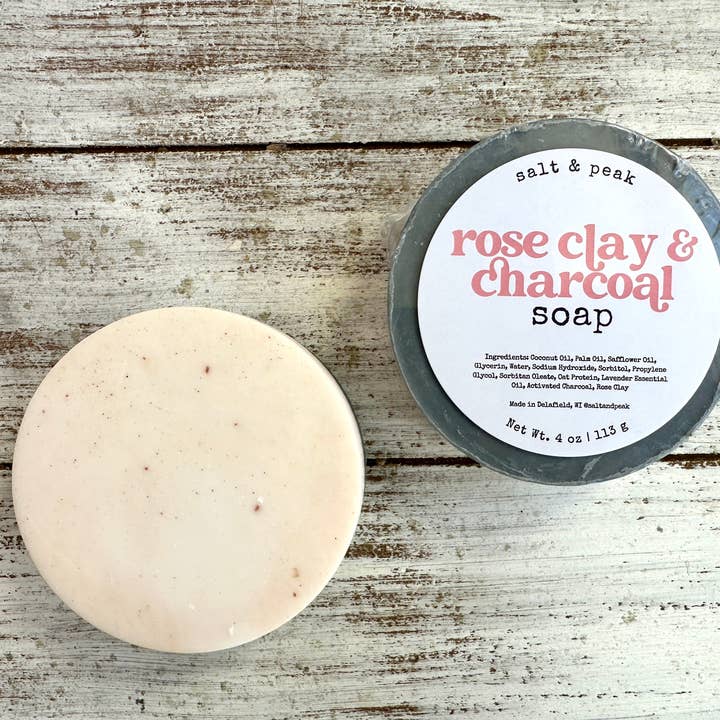 Salt & Peak - Vendita all'ingrosso Saponette - Saponetta, Saponetta, Saponetta Viso, Saponetta Argilla Rosa e Carbone2