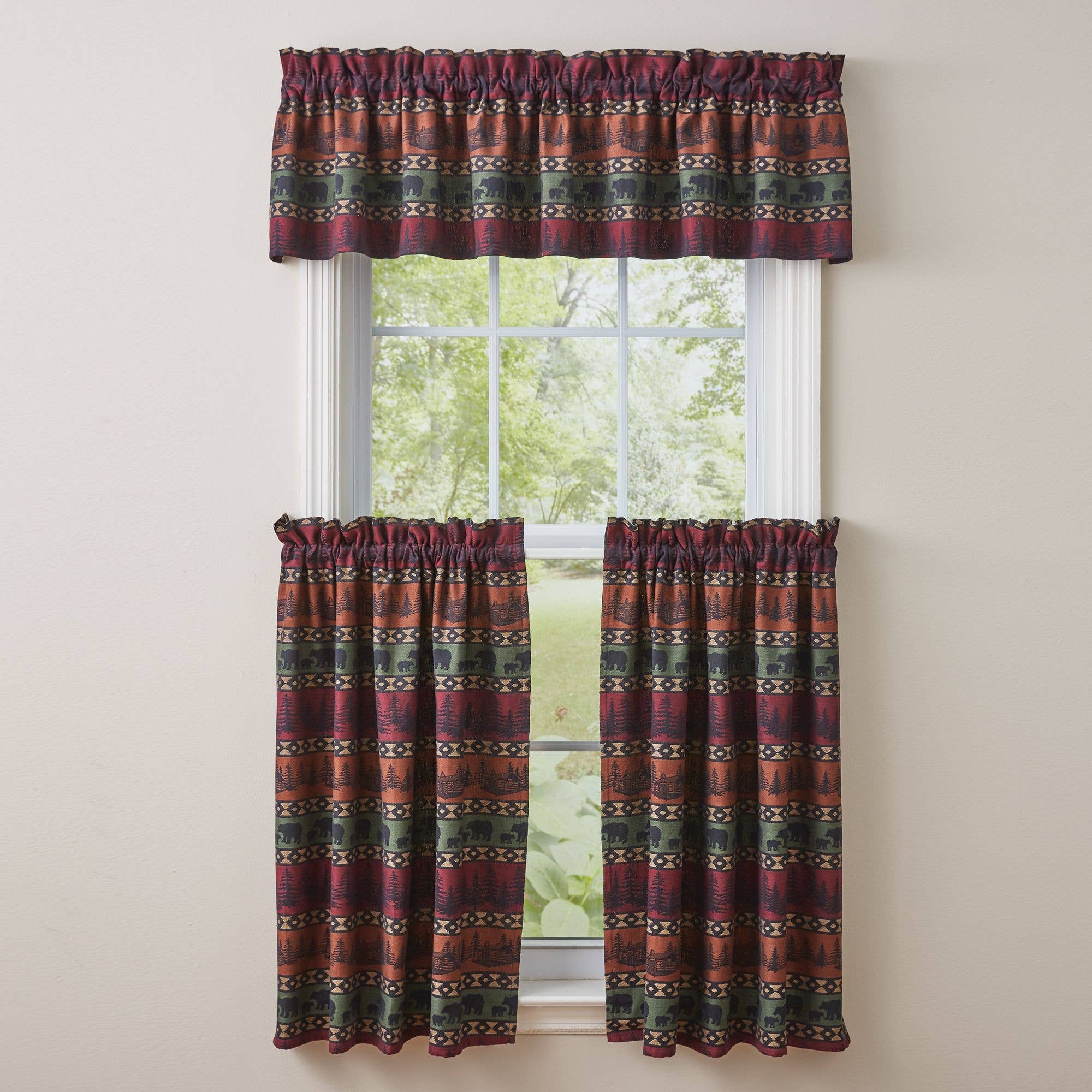 Park Designs - Vente Rideaux - Niveaux ours de montagne - 36"L0