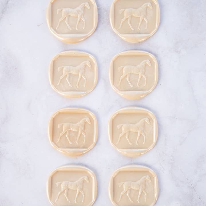 Danielle Demers Studio - Wholesale Sealing Wax - Walking Horse Wax Seals, Boxed Set of 8, Avail. in 9 colors