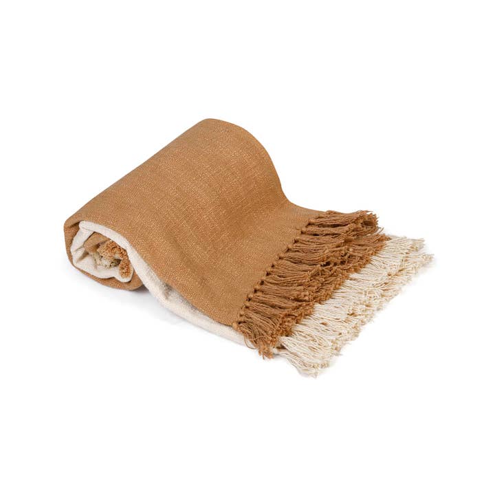 Casa Amarosa - Wholesale Throw Blanket - Handmade Boho Throw Blanket, Earth - 50x60 Inch