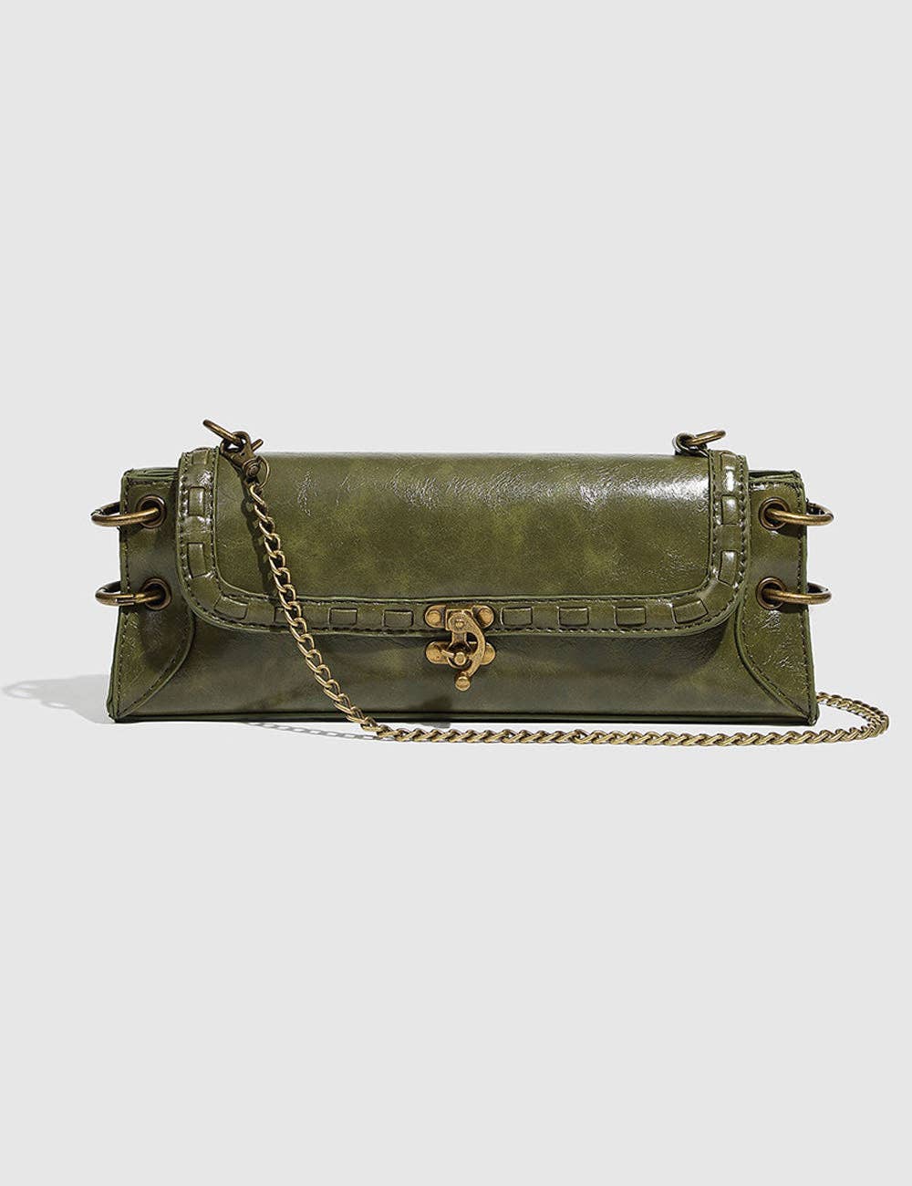 Dipped Shop - Wholesale Shoulder Bag - Women's - Vintage Square Shoulder Bag With Chain Strap DP225F699