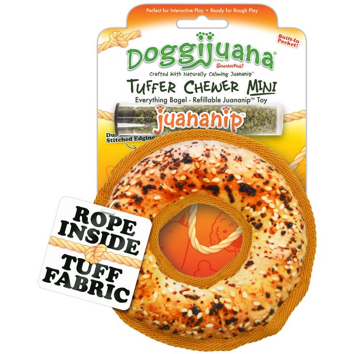Doggijuana – wholesale Tuggleksak för hund - Hund – Tuffer Chewer Mini Allt Bagel Påfyllningsbar Hundleksak