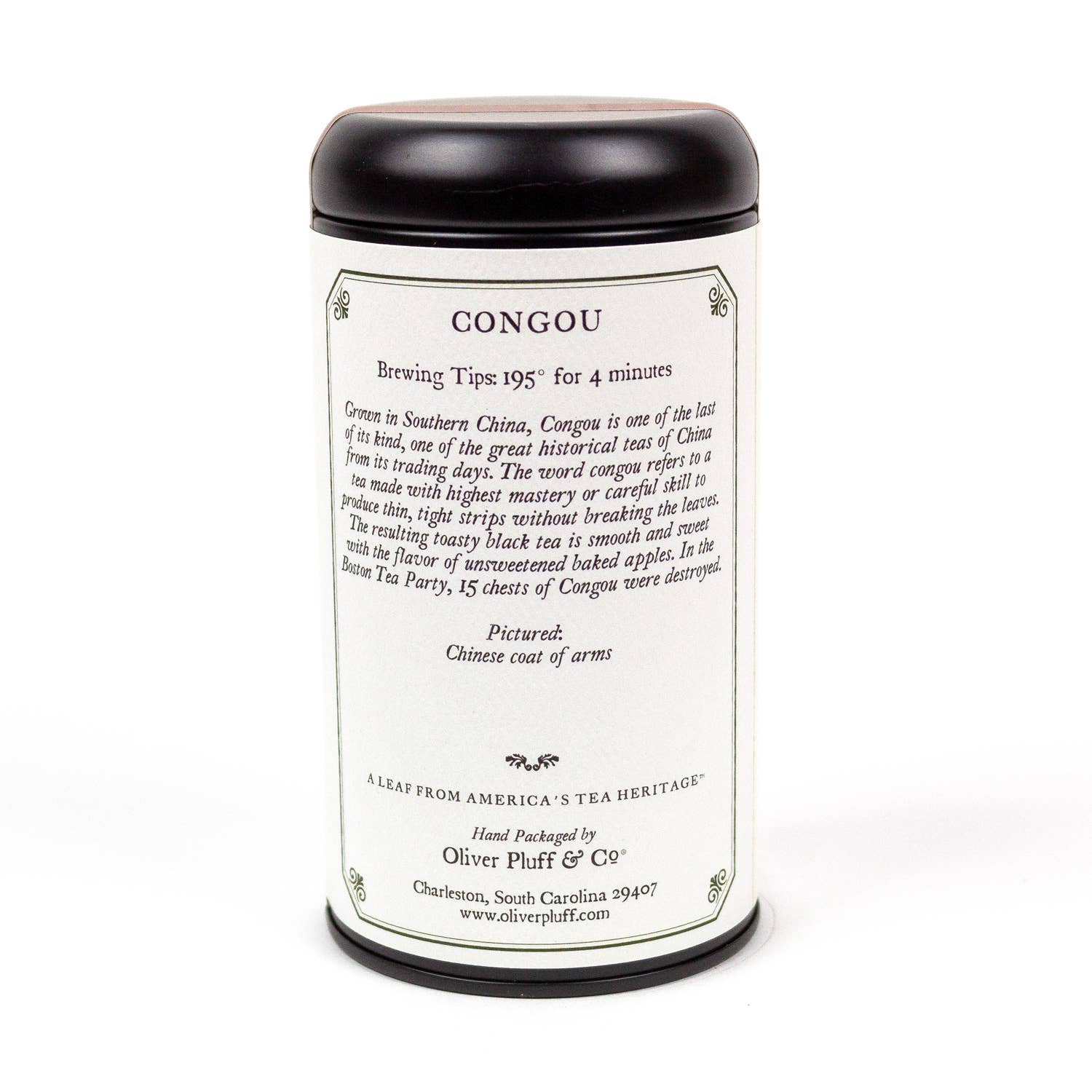 Oliver Pluff & Company - Wholesale Tea Bags - Congou - 20 Teabags in Signature Tin4