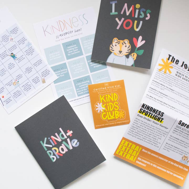 give with joy - Vente Cartes d'apprentissage – enfant et bébé - Carte de Bingo de Gentillesse4