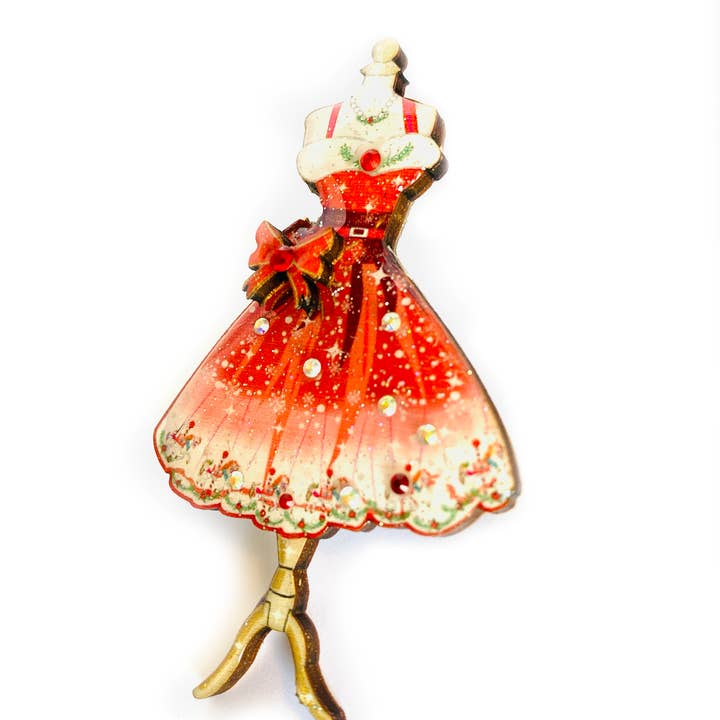 Rosie Rose Parker - Wholesale Brooch - Christmas brooch statement brooches unusual gifts
