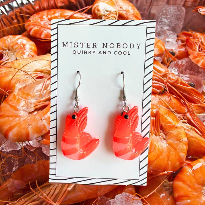 Mister Nobody - Wholesale Dangle earrings - Prawns for Lunch Earrings0
