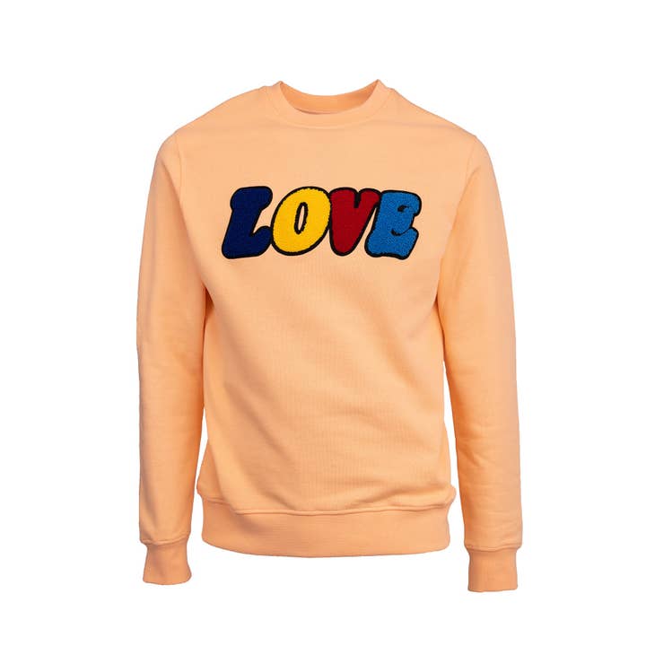SUDADERA UNISEX LOVE Bright Coral PARA ADULTO para venta al por mayor de CHIO MI