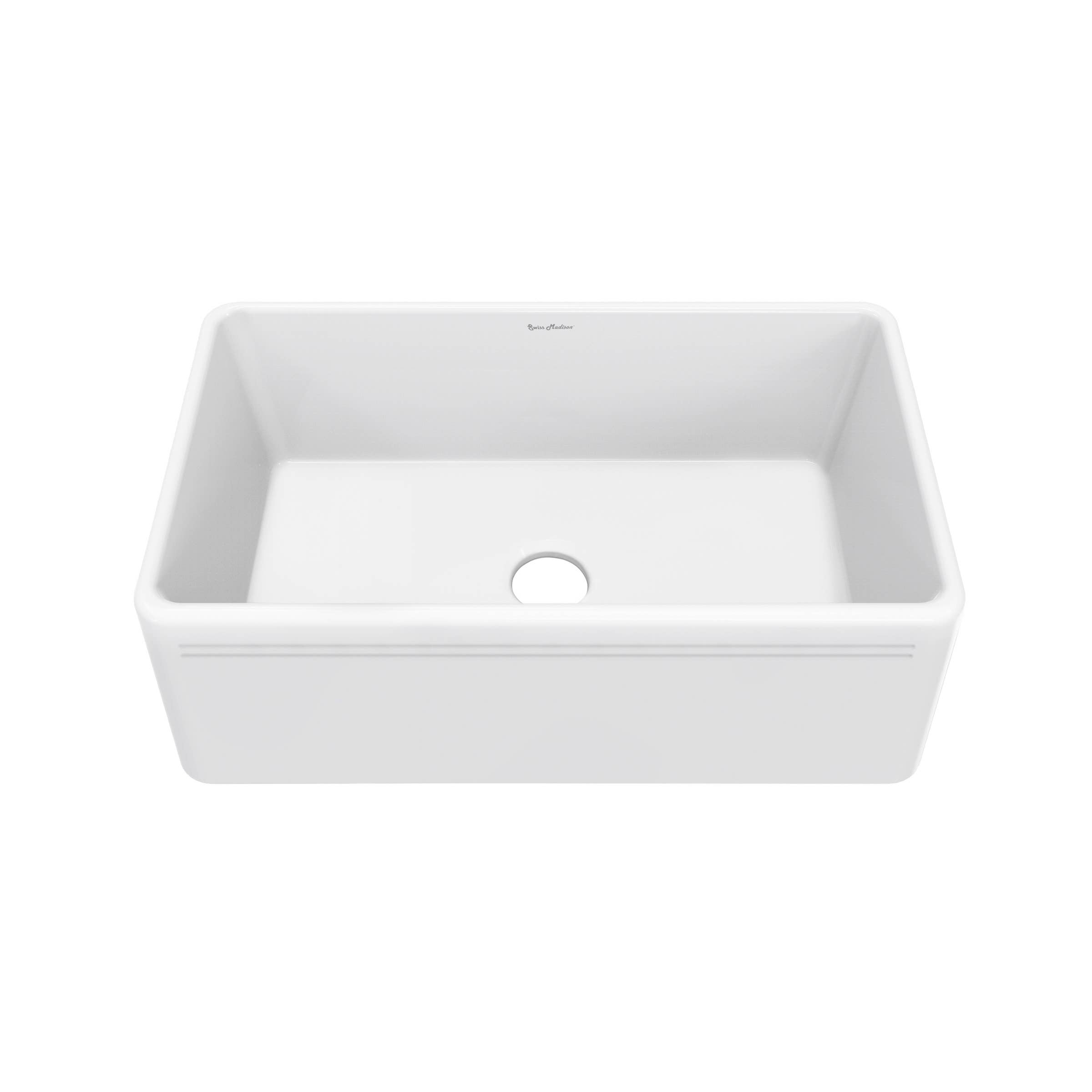 Swiss Madison - Wholesale Kitchen Appliance - Delice 30 x 18 Ceramic, Farmhouse Kitchen Sink with Apron6