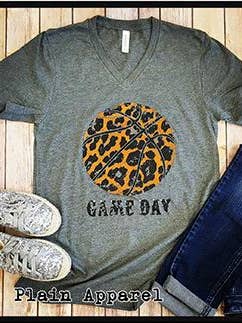 Basket-ball Leopard V-Col pour la vente par Plain Apparel Tees