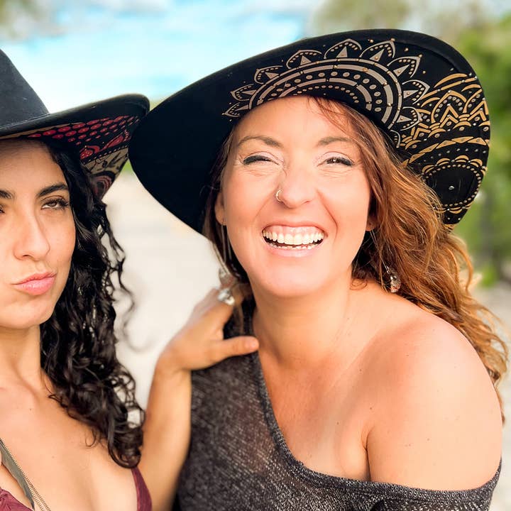 Black Fedora Hat | Music Festival Hat for wholesale by SoFree Creations