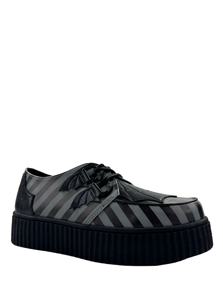 STRANGE CVLT - Wholesale Combat/Military Boots - Women's - KRYPT WEB - GREY STRIPE1