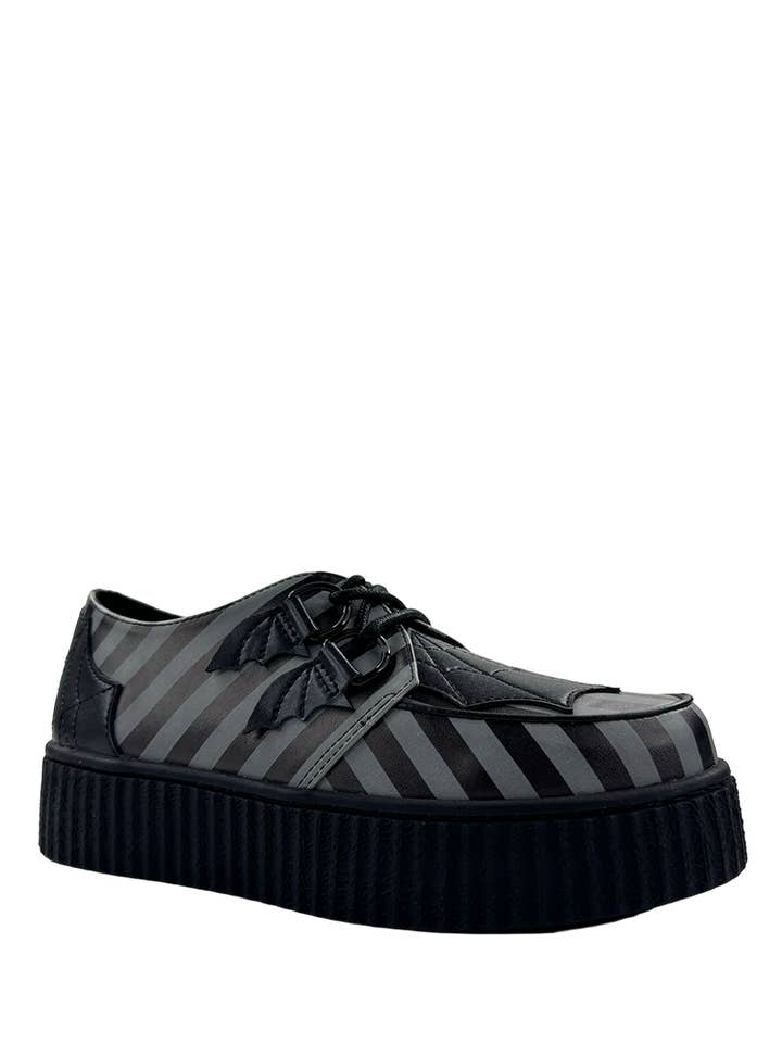 STRANGE CVLT - Wholesale Combat/Military Boots - Women's - KRYPT WEB - GREY STRIPE1