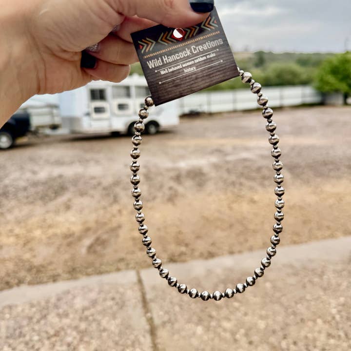 Wild Hancock Creations - Wholesale Choker/Collar - Navajo Pearl Choker/Western Choker/Sterling Silver Choker