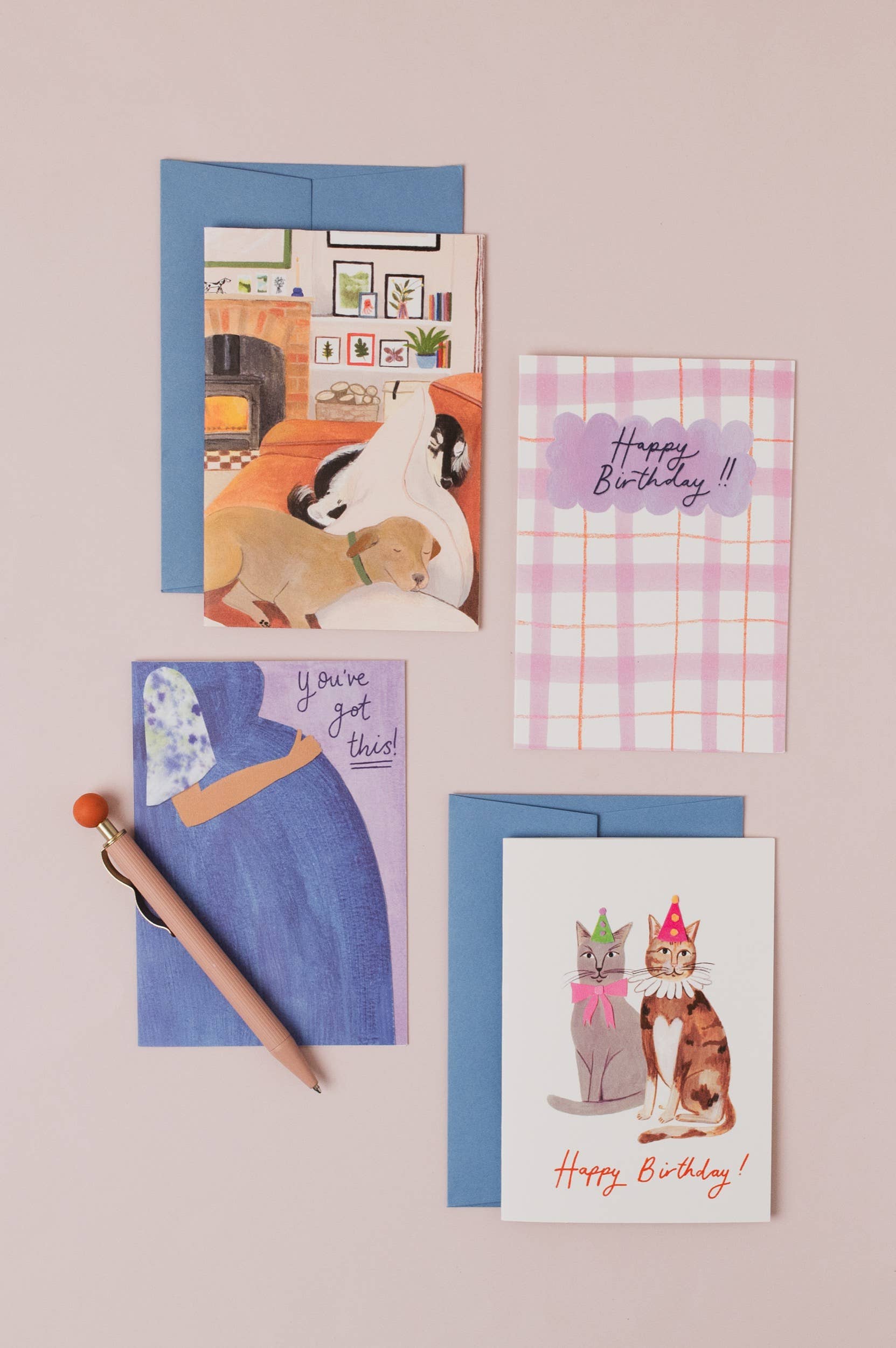 Peggy & Kate - Wholesale Everyday Greeting Card - Rest Card | Get Well | Recovery Card | Dogs 2