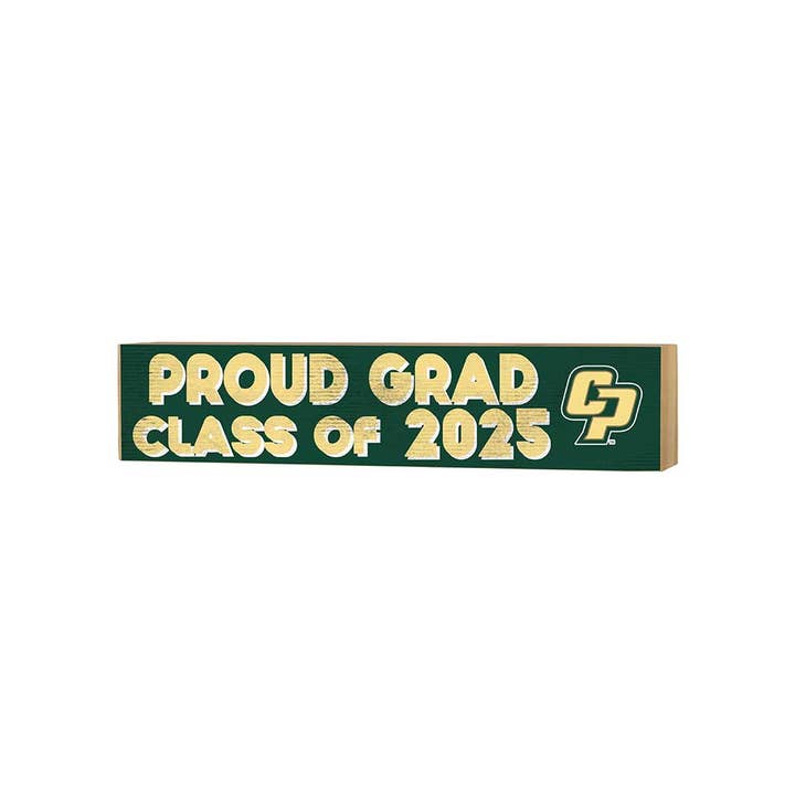 3x13 Cal Poly Mustangs Class of 2025 Block Sign for wholesale by KH Sports Fan